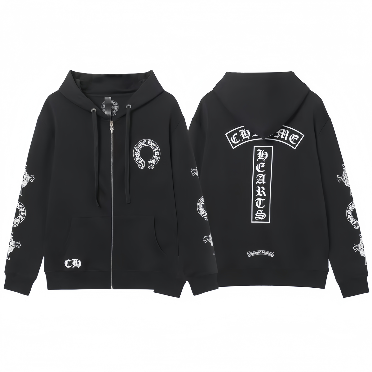 Chrome Hearts New Zip Up Hoodie -851