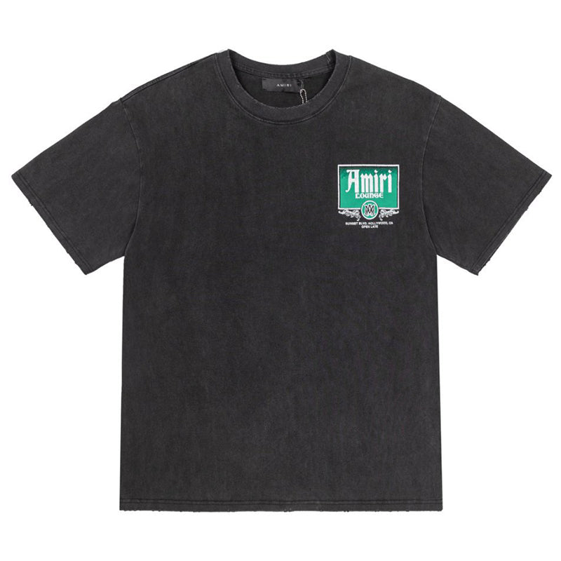 AMIRI Lounge Crystal Embellished Cotton Graphic T-Shirt