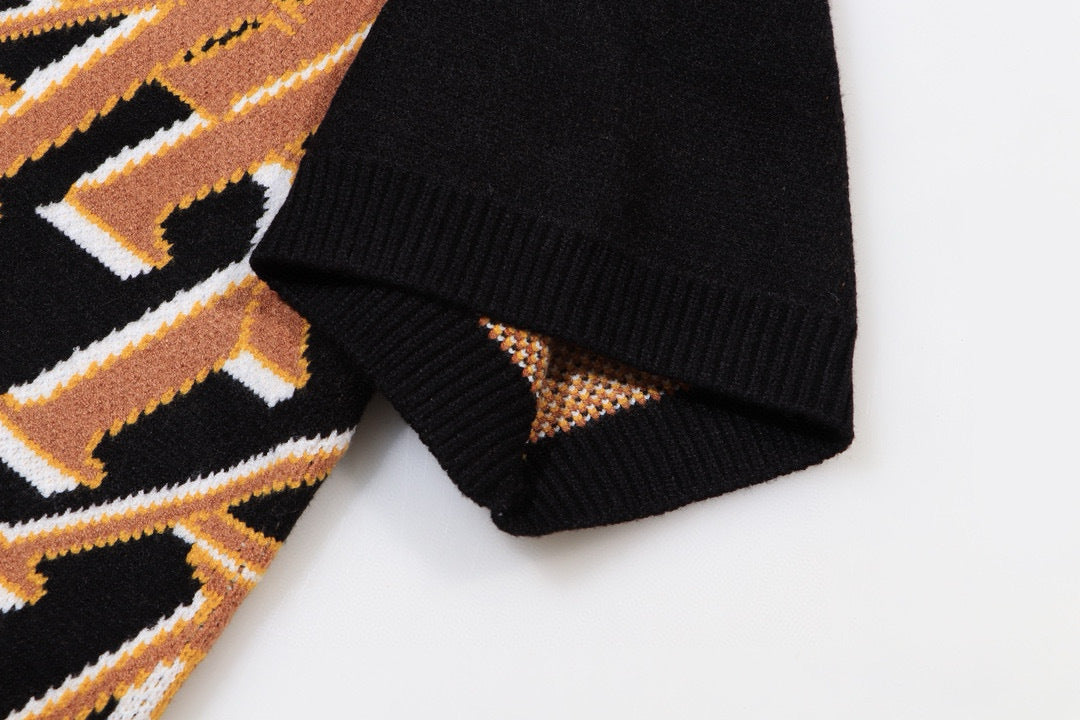 AMIRI Repeat intarsia-knit polo shirt