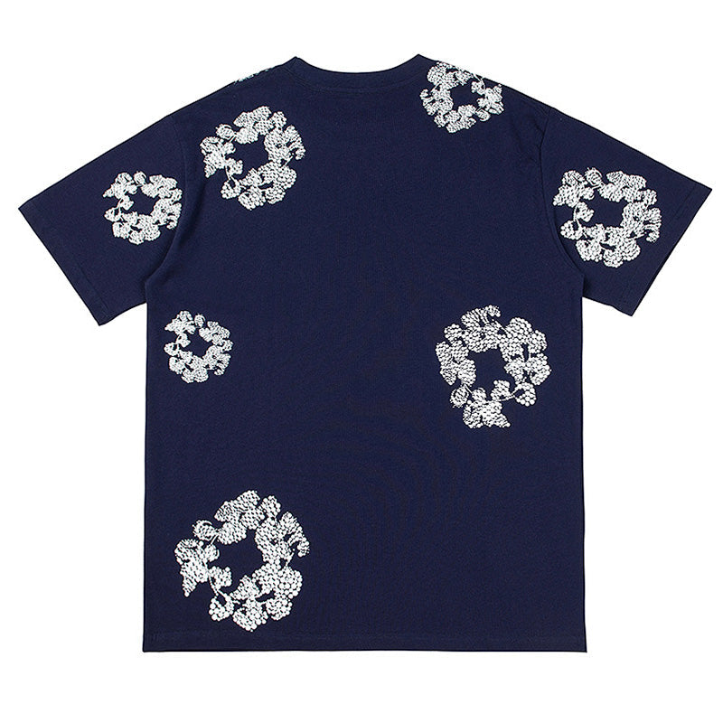 Denim Tears Crystal Patch Cotton logo Design T-Shirts