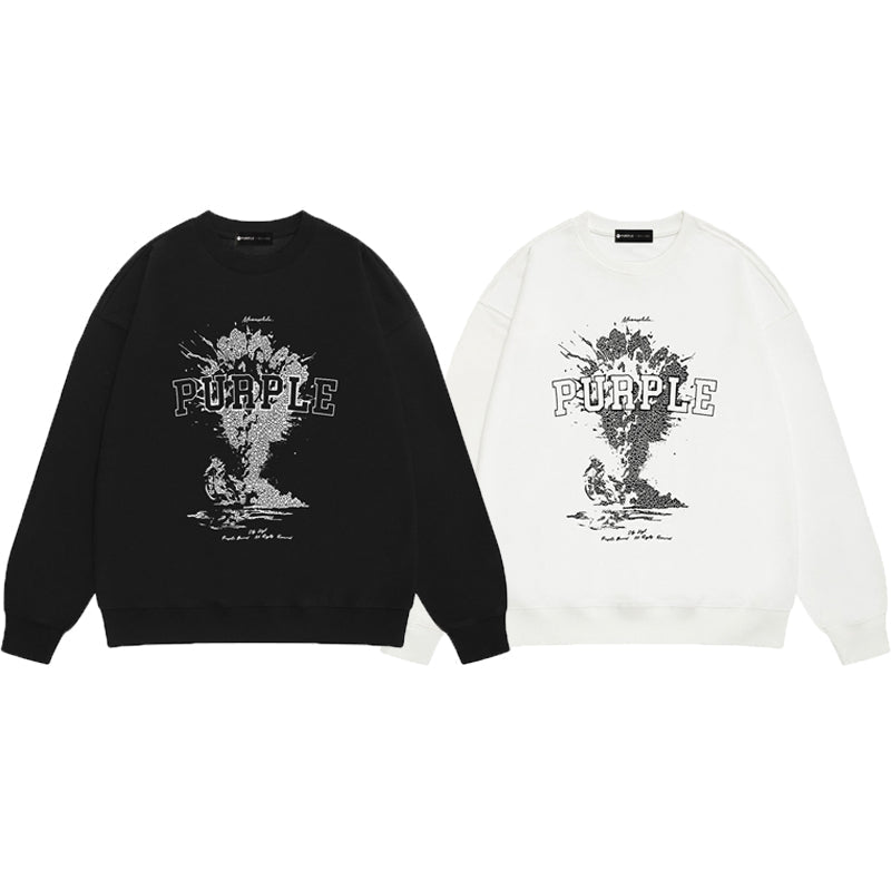 Street style Purple Brand sweatshirts