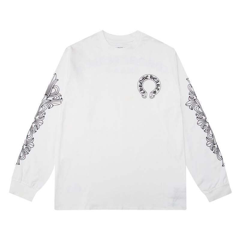 CHROME-HEARTS Men's Long-Sleeve T-shirt Sweatshirt K8005