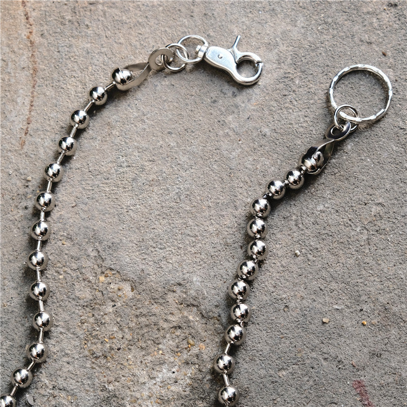 Chrome Hearts Men's simple beaded trousers and chains