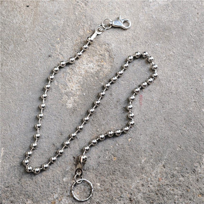 Chrome Hearts Men's simple beaded trousers and chains