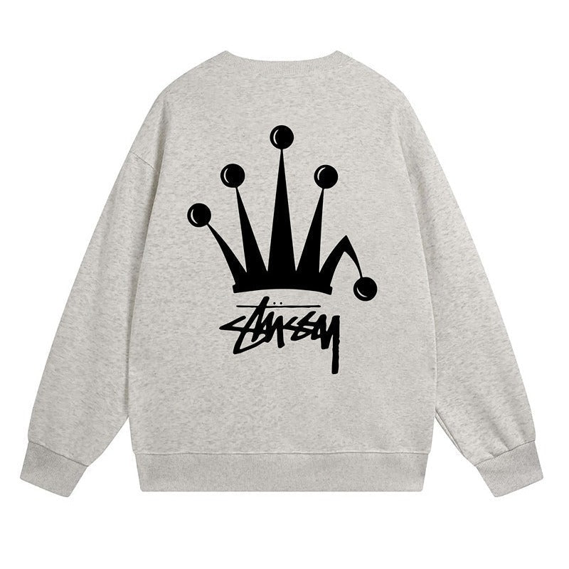 Stussy Sweatshirts Crew Neck Fleece Sweater