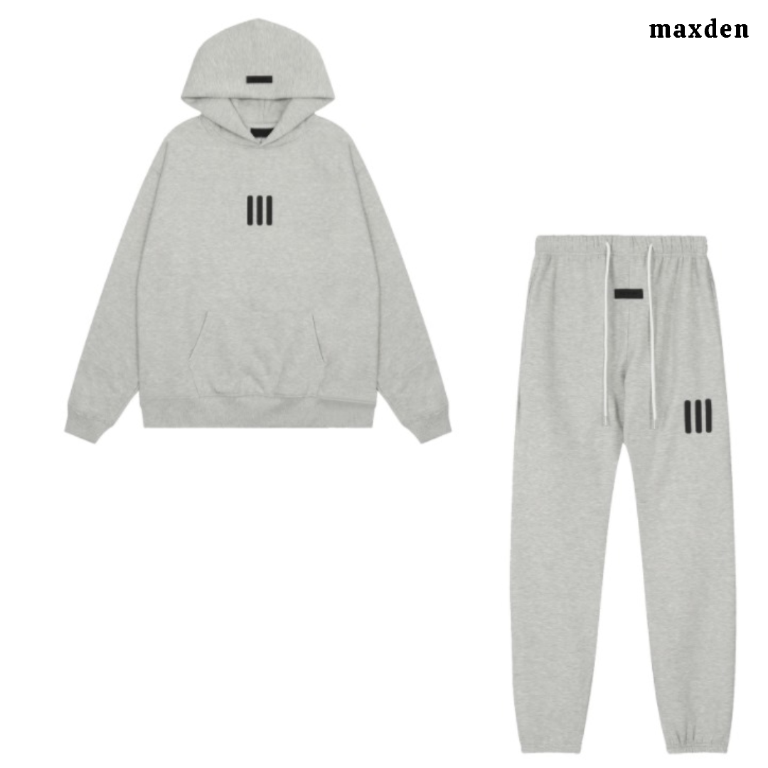 ESSENTIALS 3Logo HOODIE + FREE TRACKPANTS
