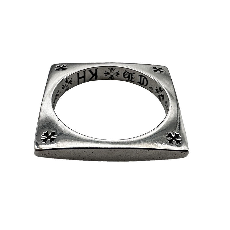 Chrome Hearts square cross ring