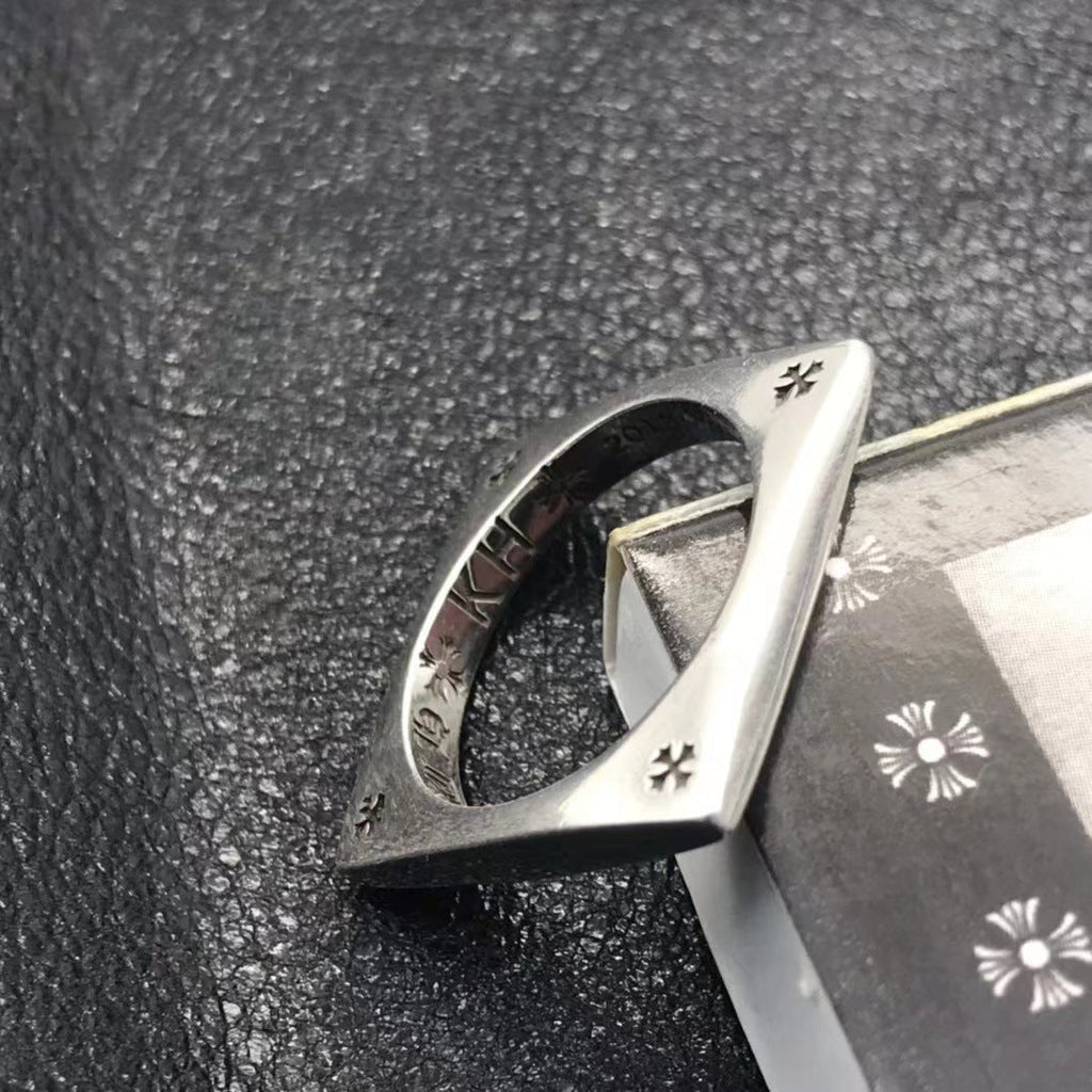 Chrome Hearts square cross ring