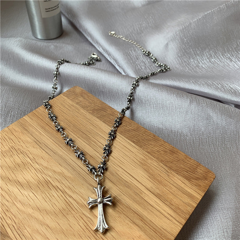 chrome hearts Cross chain Necklace