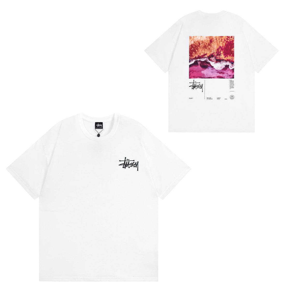 Stussy T Shirts Casual Versatile Loose T Shirts Couple