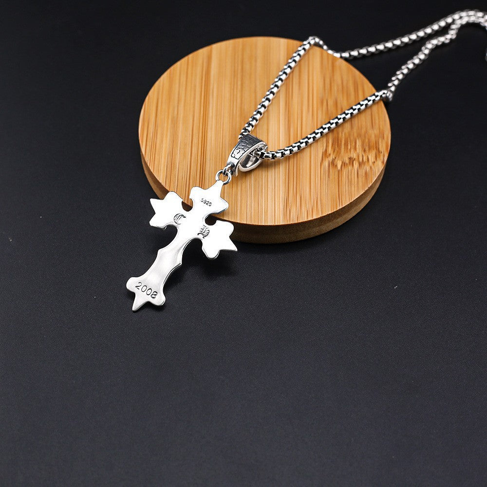 Chrome Hearts universal buckle cross skull pendant