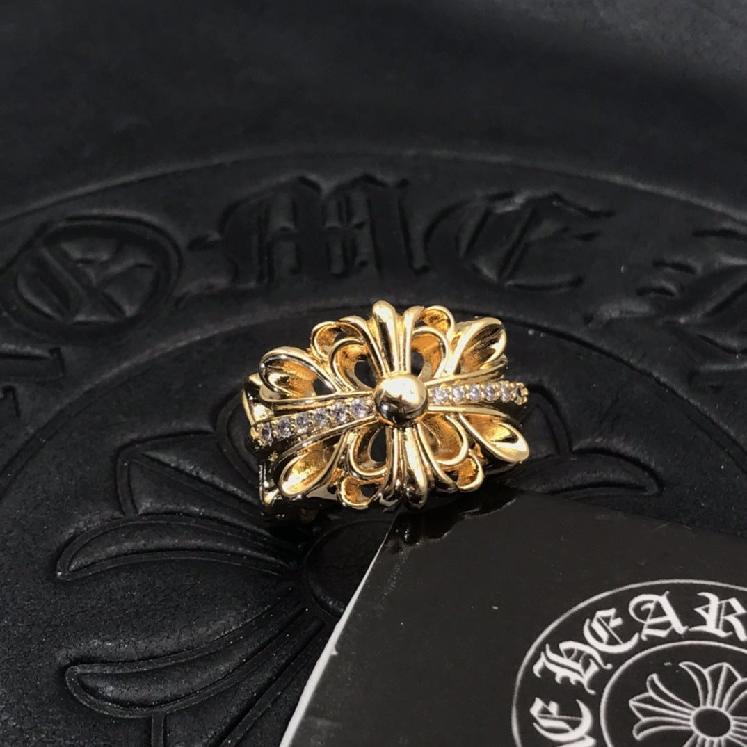 chrome hearts 925 silver retro ring