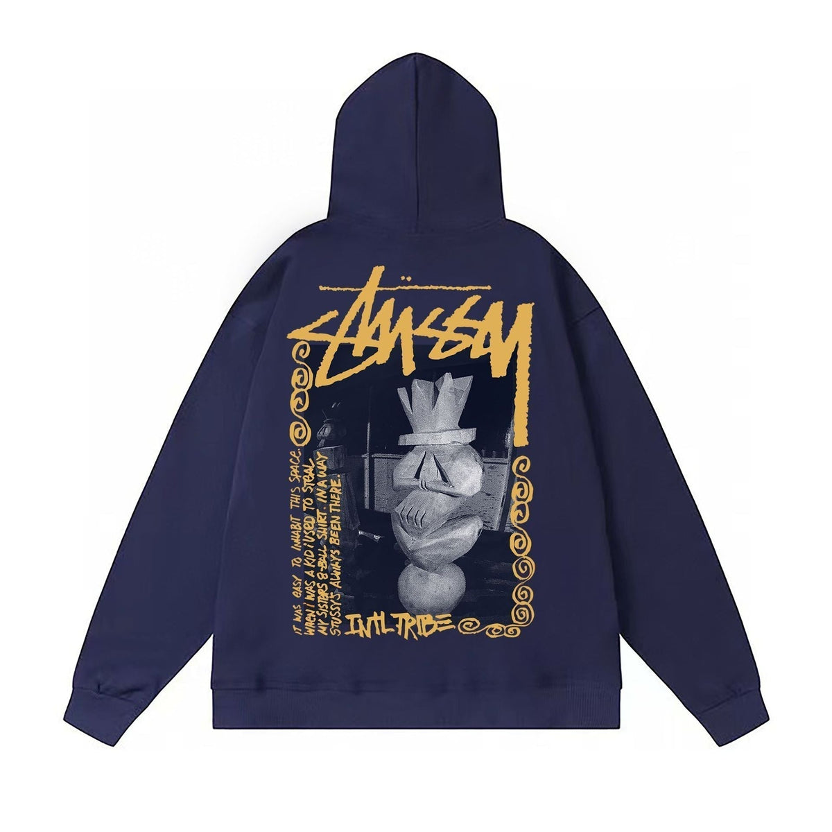 Stussy Hoodie Fall/Winter Fleece Hooded Sweater