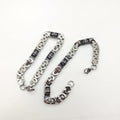 Chrome Hearts stainless steel flat link chain scout flower bracelet