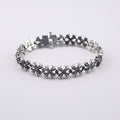 Chrome Hearts antique distressed diamond cross bracelet