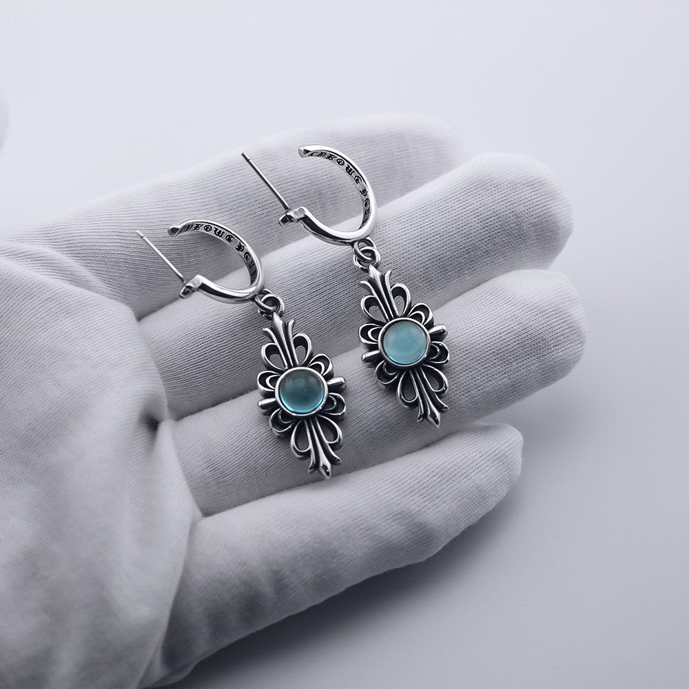 Chrome Hearts sapphire earrings