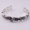 chrome hearts Gem Heart Love Cuff Gem bracelet