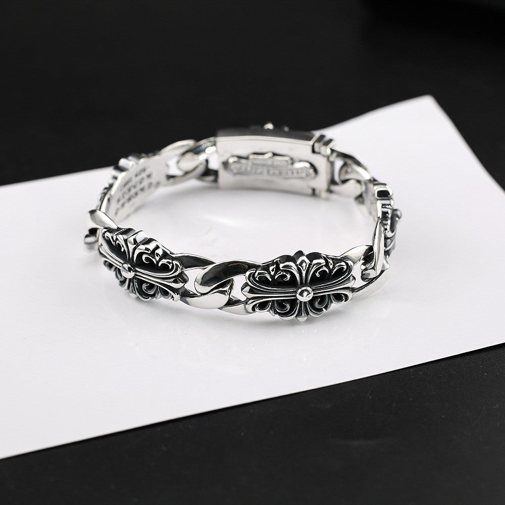Chrome Hearts Crusader Flower Multi-piece Spliced Bracelet