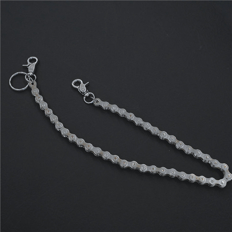 Chrome Hearts Silver Metal Bicycle Chain Pants Chain