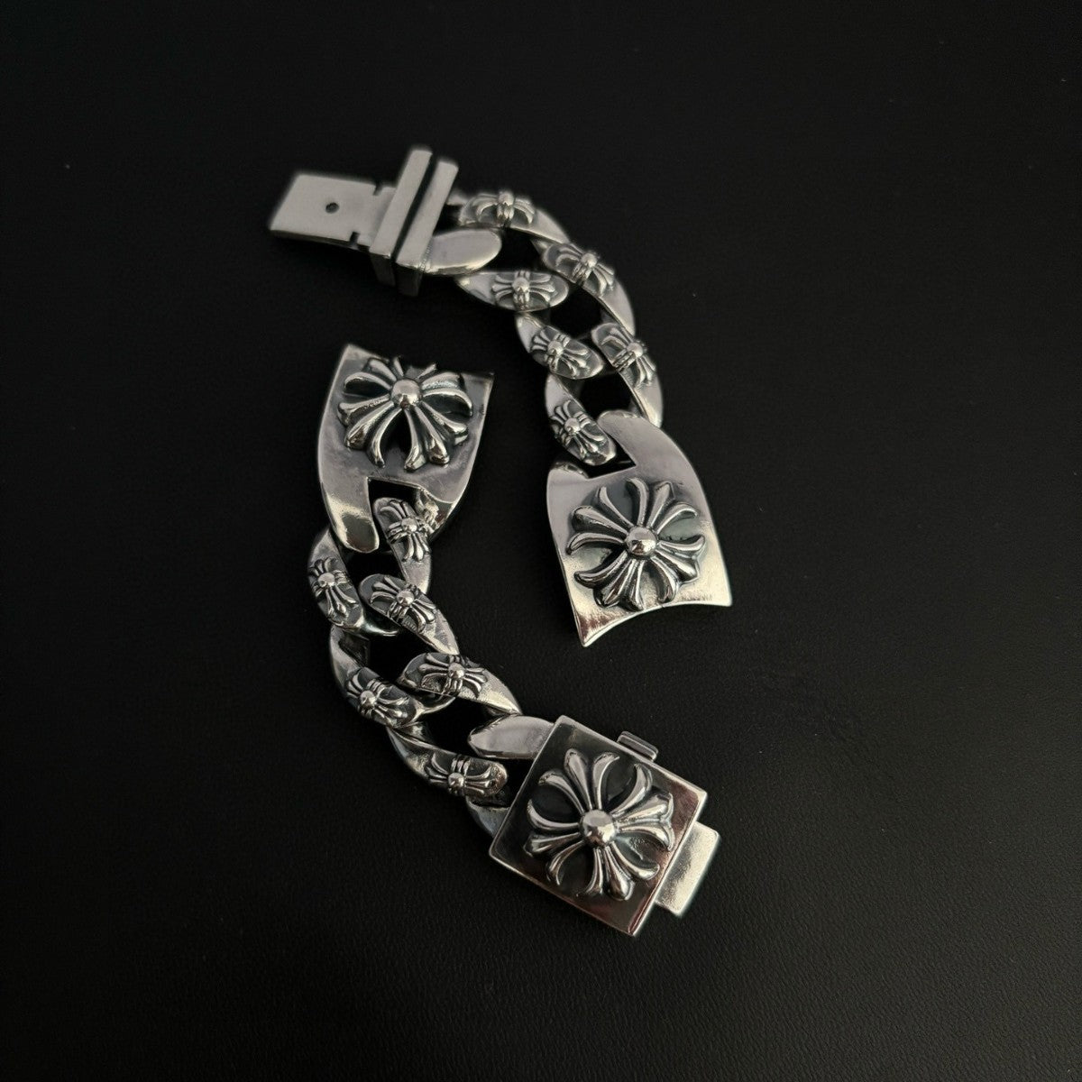 Chrome Hearts cross flower full flower watch strap