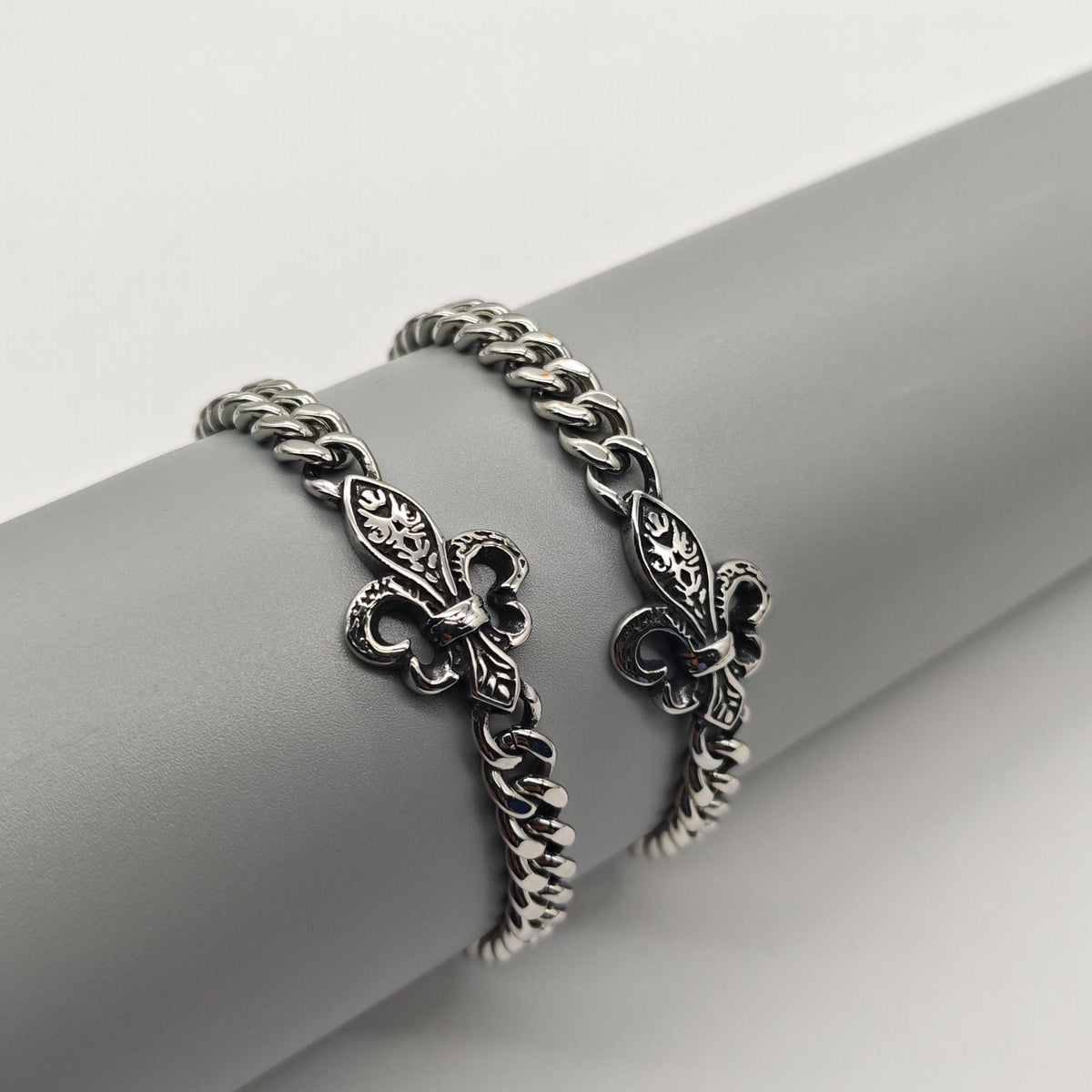 Chrome Hearts anchor Fleur de Lis ID bracelet 925 Sterling Silver