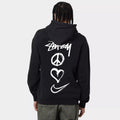 Stussy Hoodie Embroidered Fleece Fashion Hooded Sweater