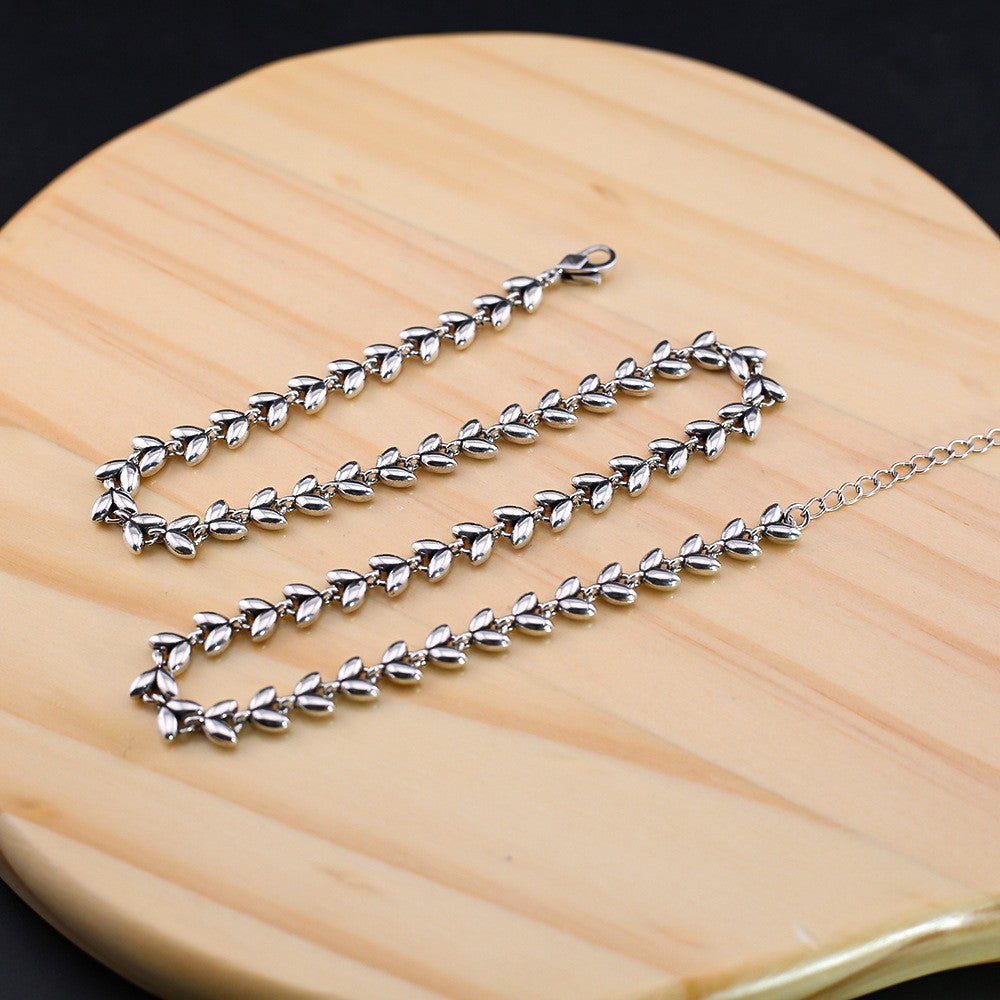 Chrome Hearts Simple wheat ear heart necklace