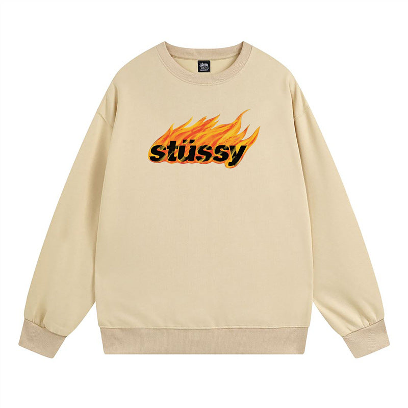Stussy Sweatshirts Crew Neck Fleece Sweater