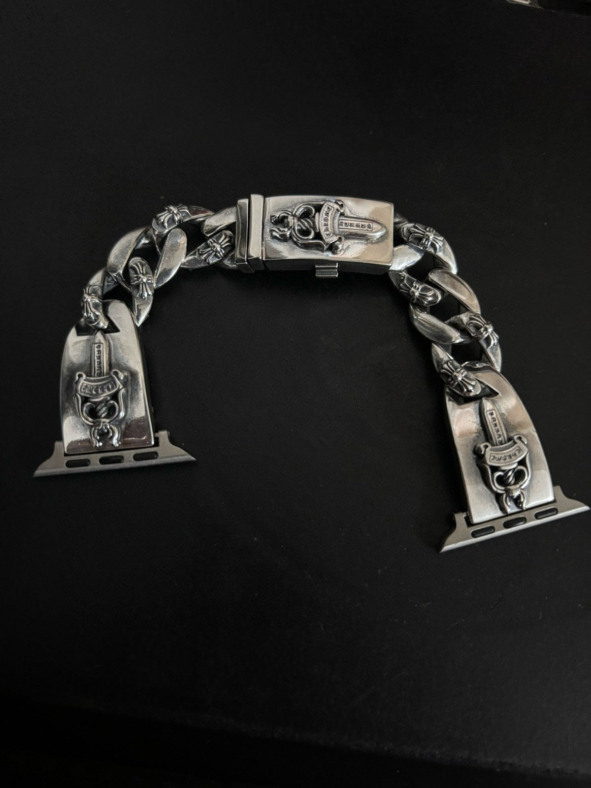 Chrome Hearts sword buckle cross watch strap