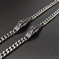 Chrome Hearts cross flower curved Cuban domineering bracelet