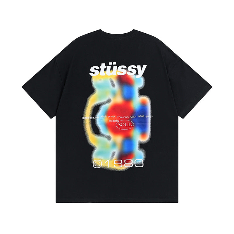 Stussy T Shirts Casual Loose Couple T Shirts