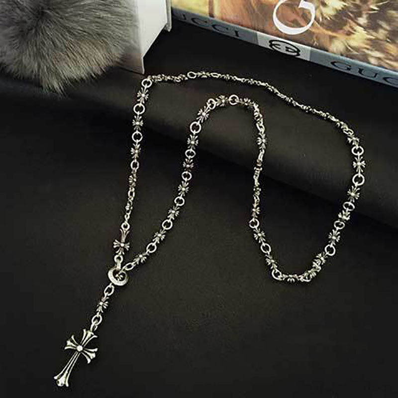 chrome hearts Cross chain Necklace