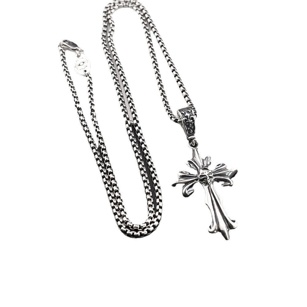 Chrome Hearts universal buckle cross skull pendant