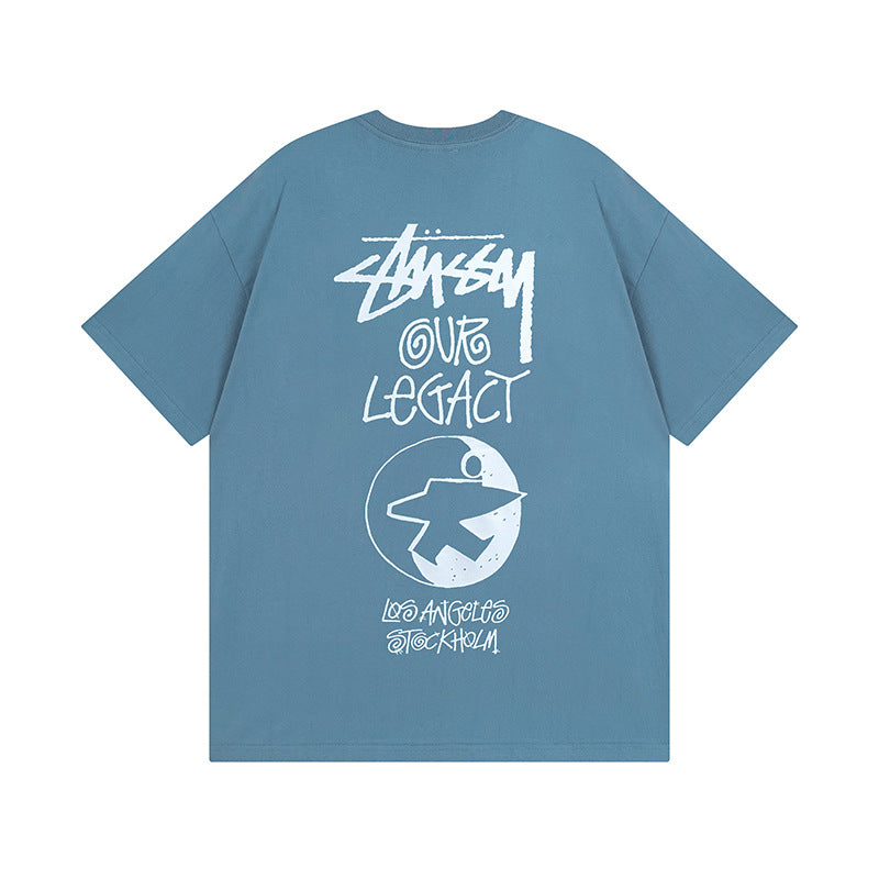 Stussy T Shirts Casual Loose Couple T Shirts
