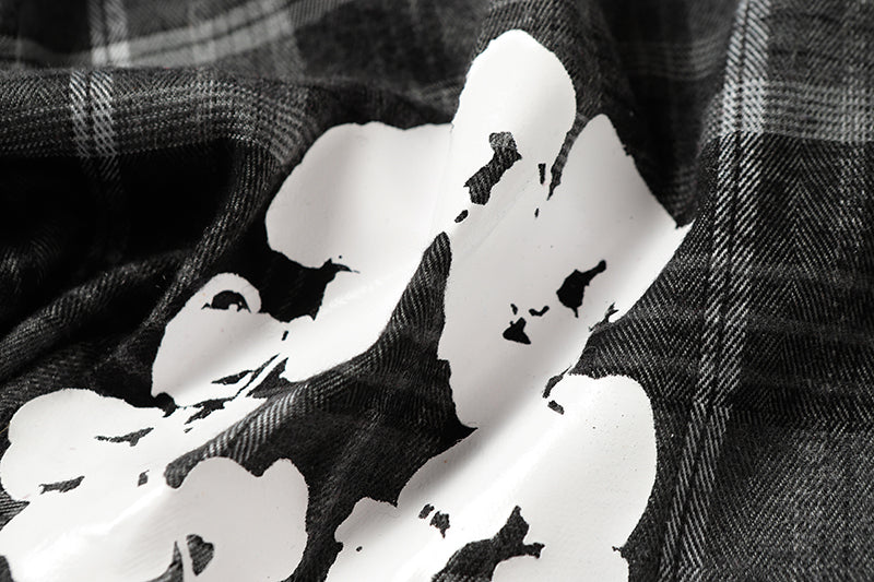 Denim Tears kapok Flower Pattern Long Sleeved Shirt