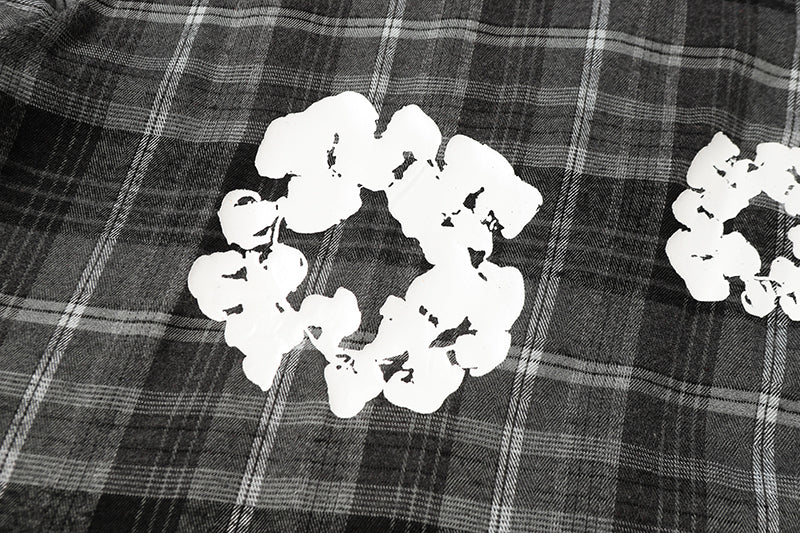 Denim Tears kapok Flower Pattern Long Sleeved Shirt