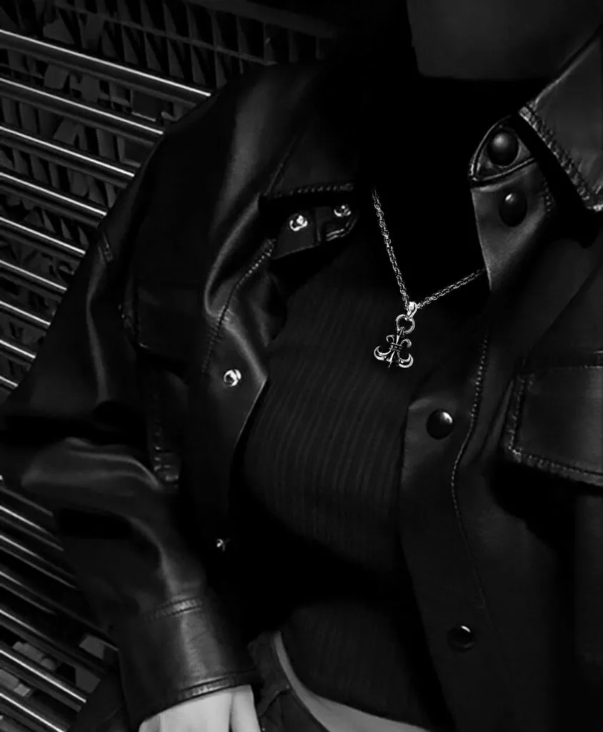 Chrome Hearts BS Fleur Pendant With Bail Necklace