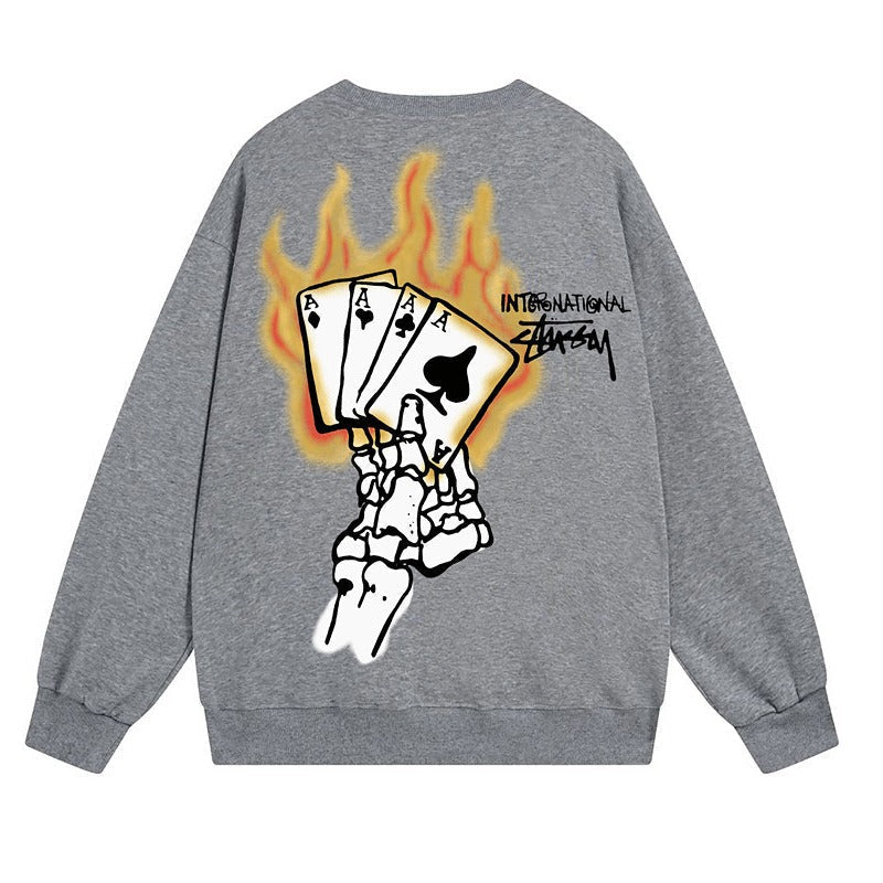 Stussy Sweatshirts Crew Neck Fleece Sweater