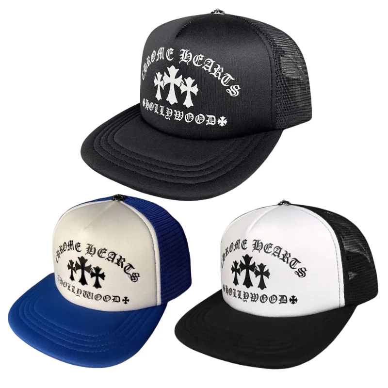 Chrome Hearts Hollywood Cross King Taco Trucker Cap