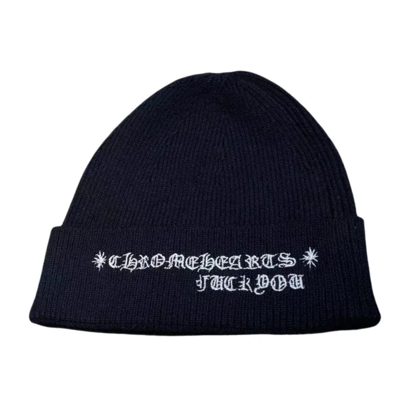 Chrome Hearts Plus Cross Knit Hat Beanie