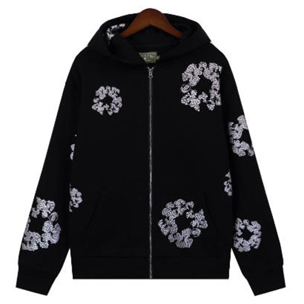 Denim Tears Kapok Flower Pattern Printed Hoodie